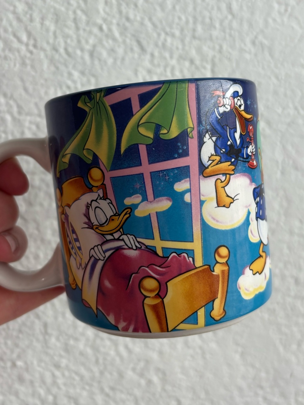 Disney Donald Duck Dreaming 60th Birthday (1934-1994) Mug Made in Japan